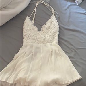 White Lace Romper